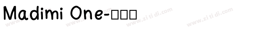 Madimi One字体转换